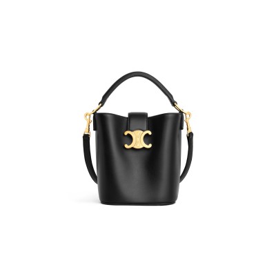 CELINE MINI BUCKET LOUISE IN SMOOTH CALFSKIN 10N473GHJ.38NO (13.5*16*10cm)